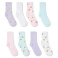 thumbnail image 1 of George Girls' Mid-Crew Socks 8-Pack, 1 of 1