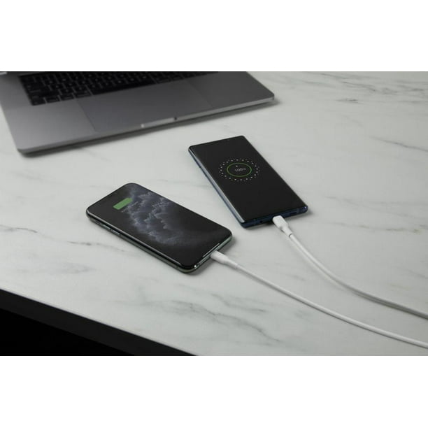 Chargeur iPhone Double USB 24W avec Câble Lightning 1m, Belkin BOOST↑CHARGE  - Blanc - Français