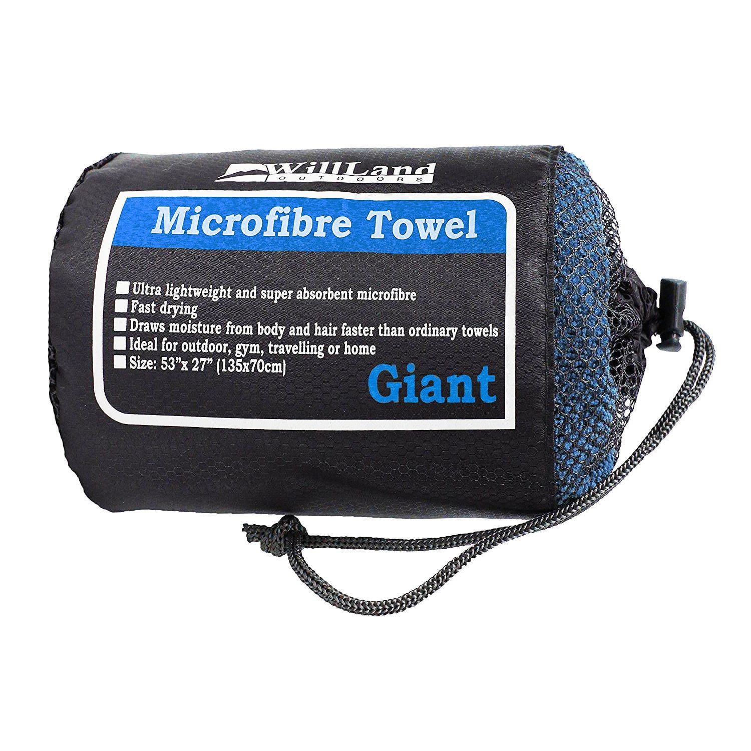 WillLand Outdoors MicroFibre Turquoise Travel Towel Walmart Canada