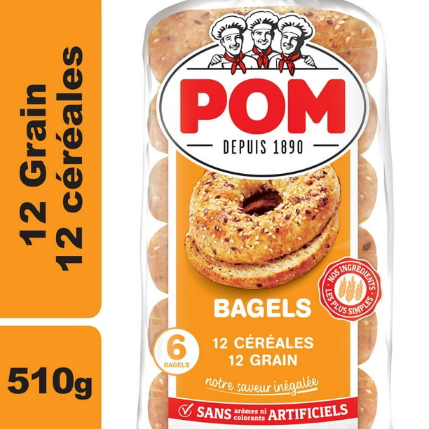 Bagels 12 céréales de POM® Emb. de 6; 510&nbsp;g