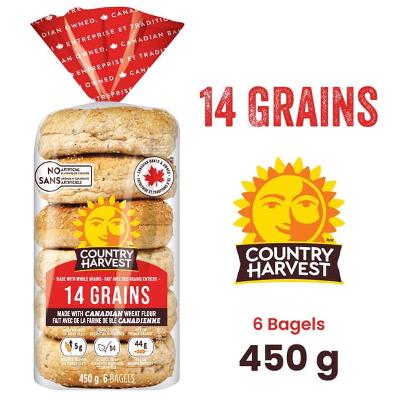 Country Harvest bagel 14 grains