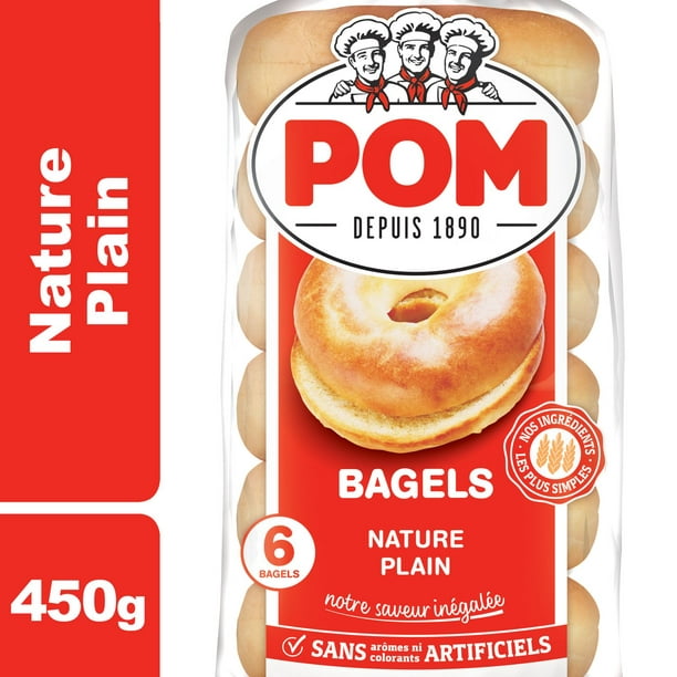 Bagels nature de POM® Emb. de 6; 450&nbsp;g