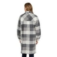 thumbnail image 3 of Mexx Women’s Soft-Brushed Plaid Long Shacket, 3 of 5