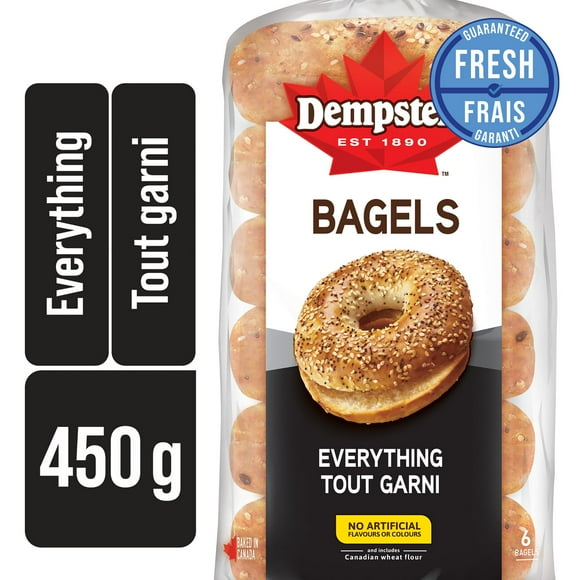 Dempster’s® Everything Bagels, Pack of 6; 450 g