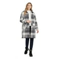 thumbnail image 5 of Mexx Women’s Soft-Brushed Plaid Long Shacket, 5 of 5