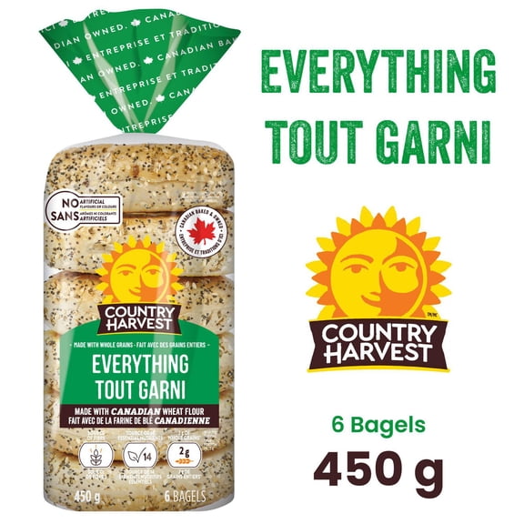 Country Harvest bagel tout garni