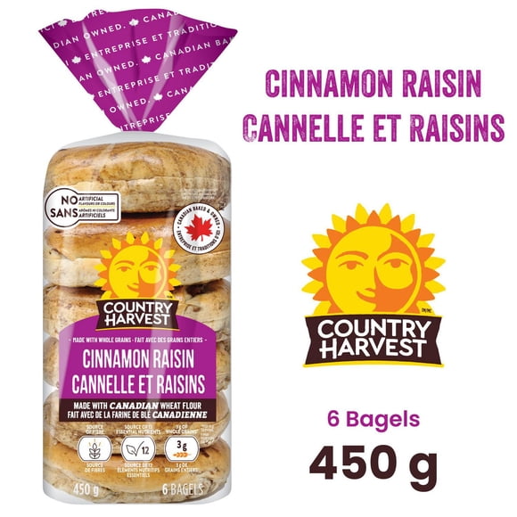 Country Harvest bagel cannelle et raisins