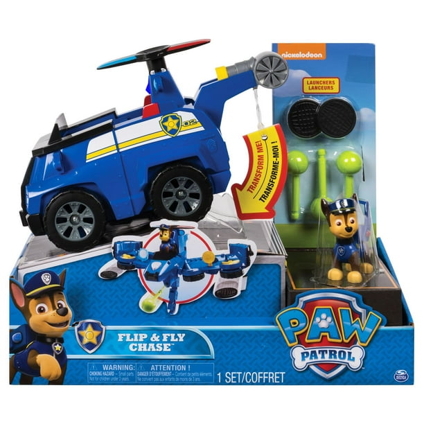 PAW Patrol, PAW Patroller transformable avec deux lance-véhicules, figurine  articulée Ryder et véhicule tout-terrain