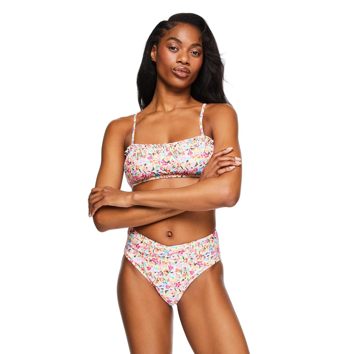 Haut de bain à smocks No Boundaries pour femmes