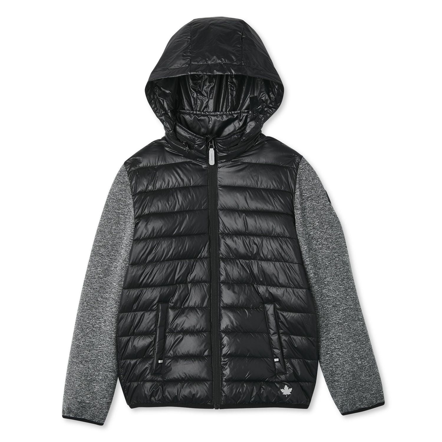 Hooded hybrid outlet jacket