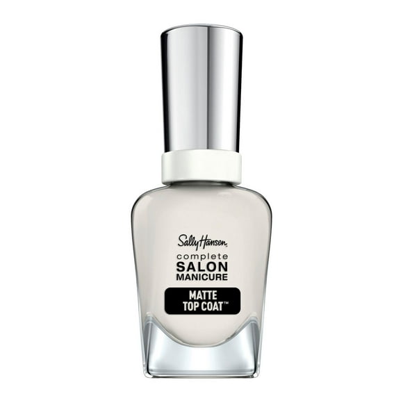 Sally Hansen Complete Salon Manicure™ Beautifiers, Matte Top Coat, beautiful matte finish, Contains mattening agent that neutralizes gloss, Beautify your manicure
