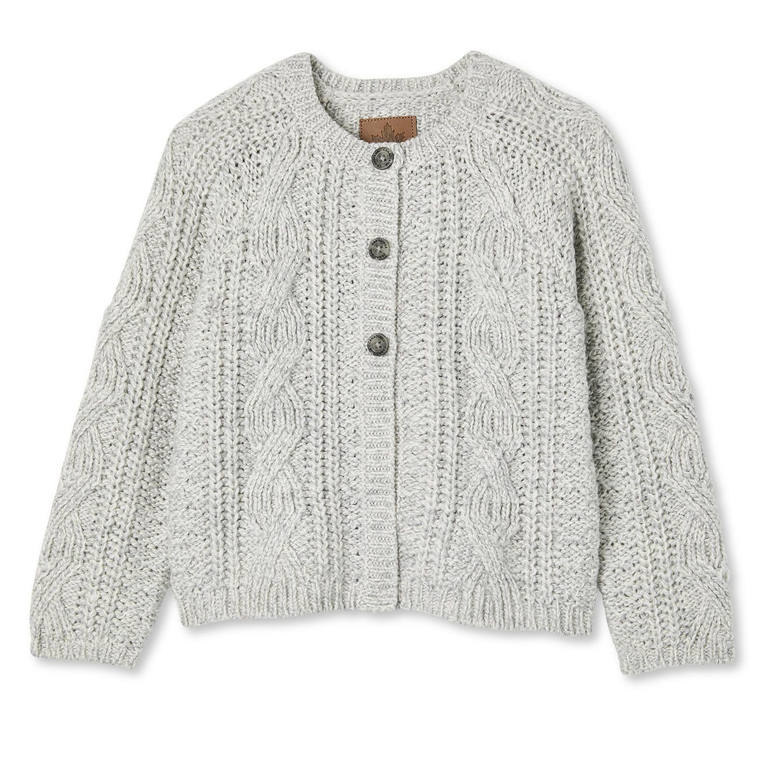 Canadiana Toddler Girls' Cable Knit Swing Cardigan | Walmart Canada