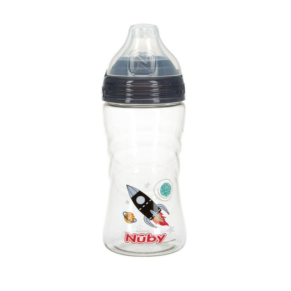 Nûby™ Thirsty Kids Sip It Sport Beginner Travel Cup 12 oz. - Dino or Rocket, Pack of 1, 12 oz/360 mL