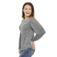 thumbnail image 2 of George Women's Balloon Sleeve Hacci Top, 2 of 6