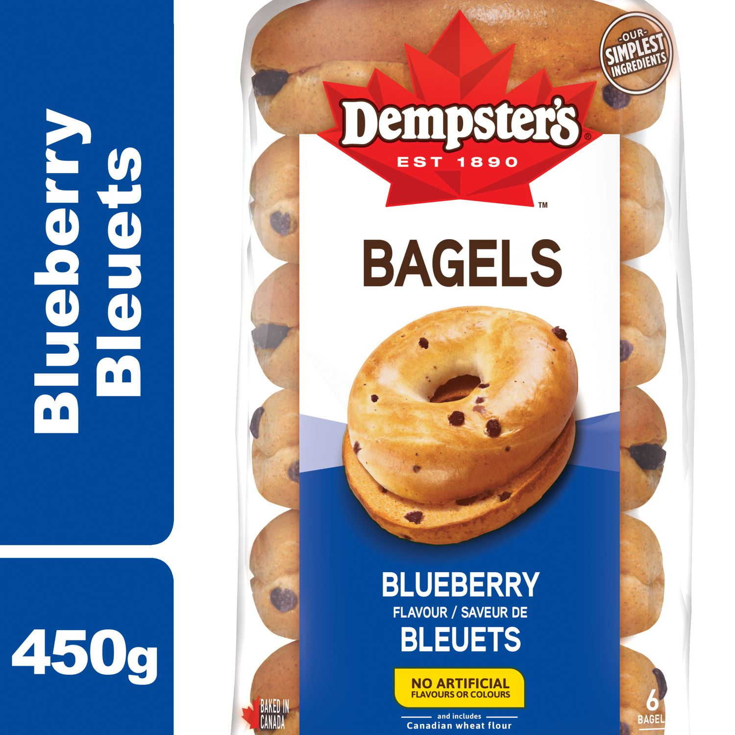 Dempster’s® Blueberry Flavour Bagels Walmart Canada