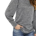 thumbnail image 4 of George Women's Balloon Sleeve Hacci Top, 4 of 6