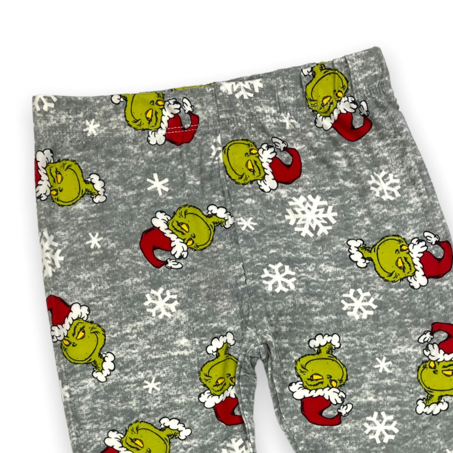 The Grinch Girl's printed Leggings. These long legging's for girls have an elastic waist band and can be worn with any top and