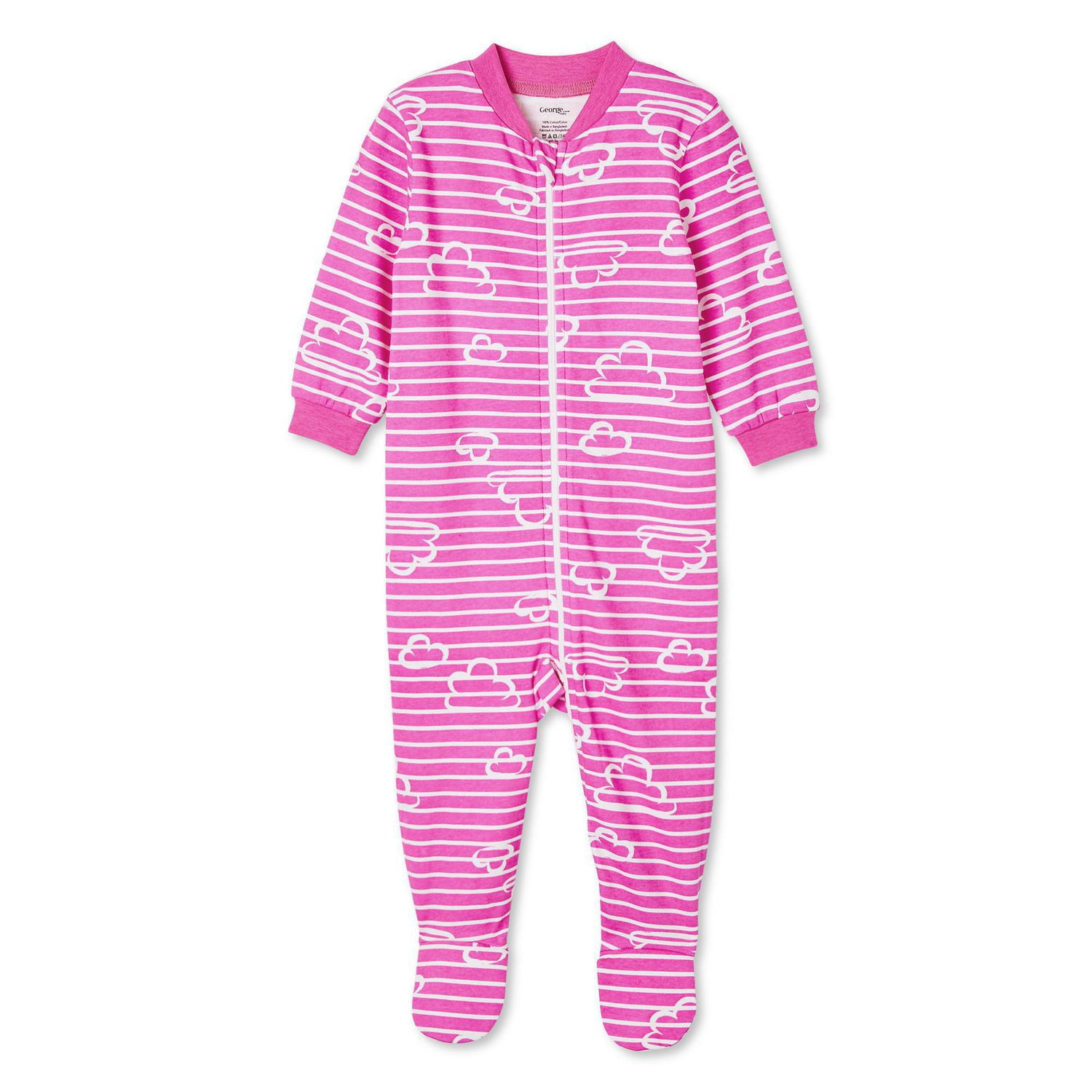 George Baby Girls' Full-Zip Sleeper