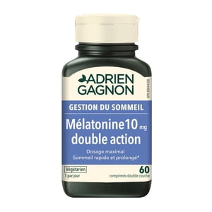 Mélatonine 10MG Double action 60 Tablettes