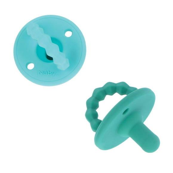 Sucette et jouet de dentition Softees™ de Nûby™, Fait à 100 % de silicone souple Ensemble de 2