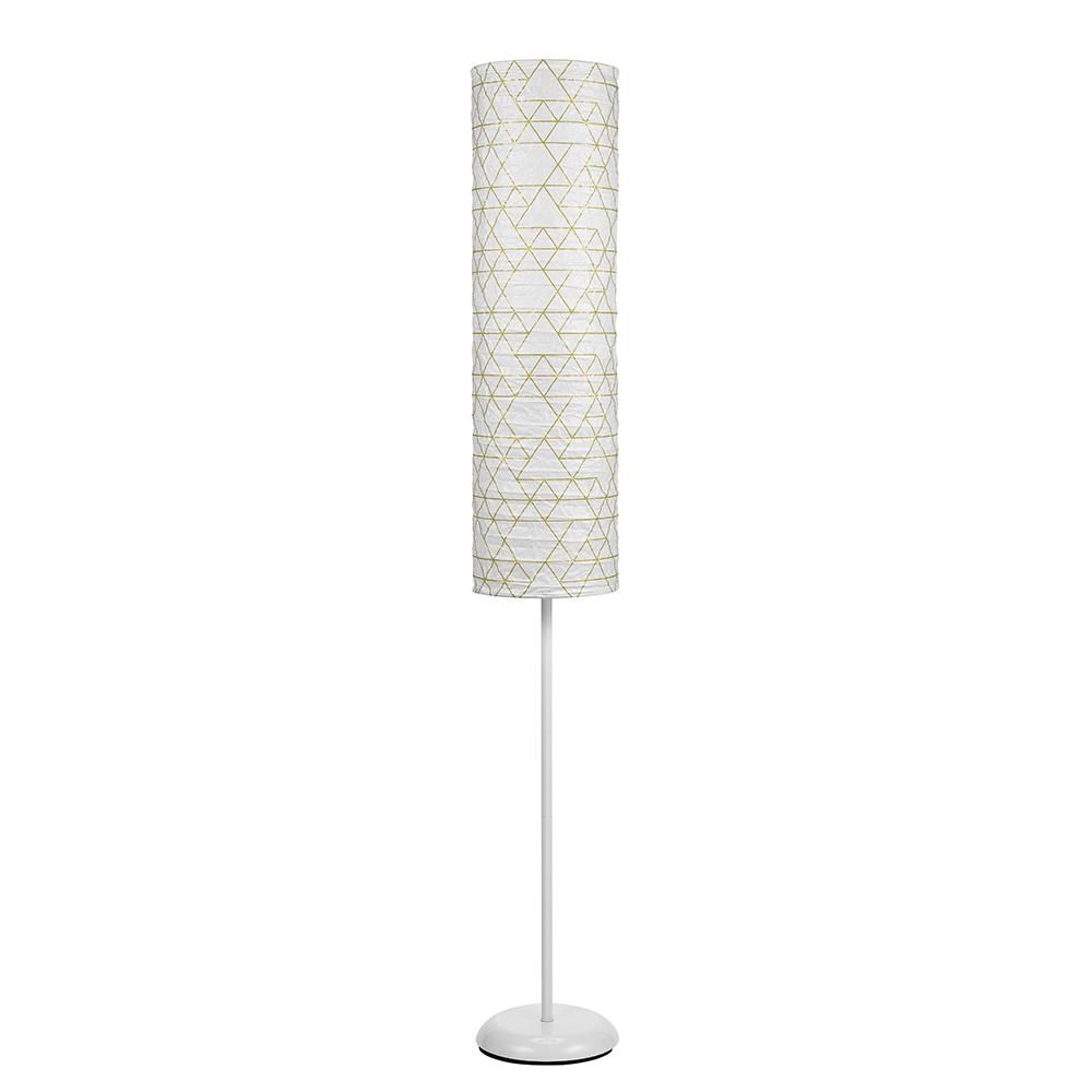 mainstays 4 6 floor lamp silver finish with patterned shade