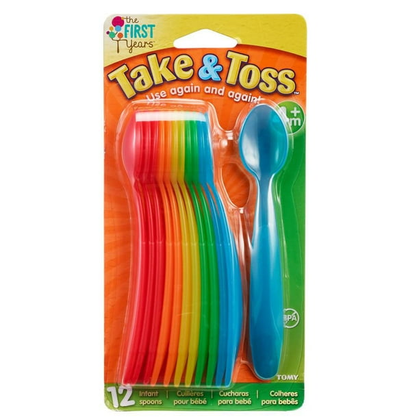 Take & Toss Infant Spoons - 16 Pack - - Fat Brain Toys