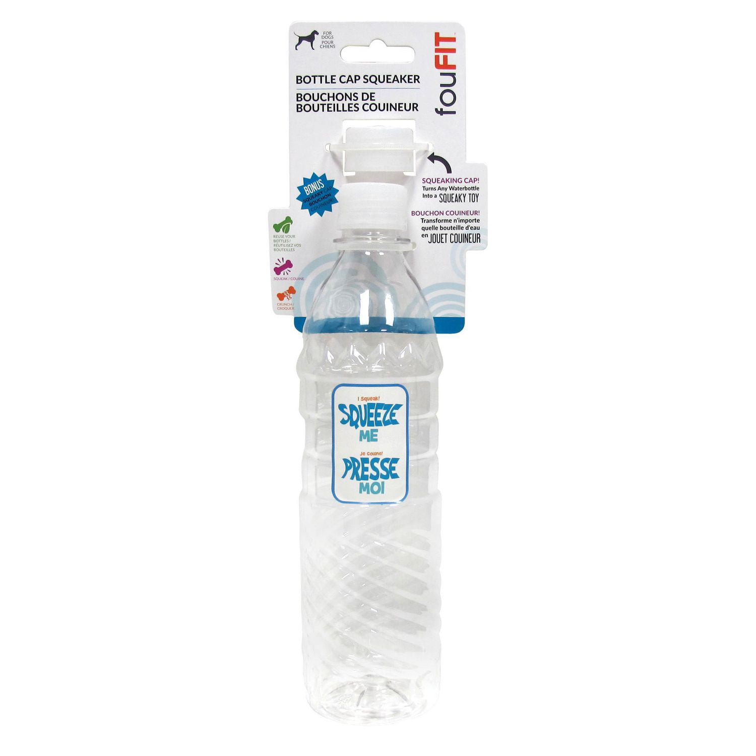 fouFIT Reusable Bottle Cap Squeaker Toy (2Pack) Walmart Canada