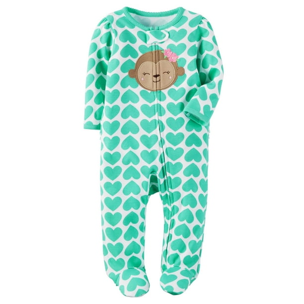 Tenue avec pyjama-grenouillère pour bébé fille Child of Mine made by Carter’s à motif de singe