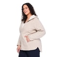 thumbnail image 2 of George Women's Plus Faux Shearling Zip Up Jacket, 2 of 6