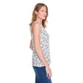 thumbnail image 2 of Iyla Women's Printed Drapey V-Neck Tank Top, 2 of 6