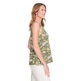 thumbnail image 2 of Iyla Women's Printed Drapey V-Neck Tank Top, 2 of 6