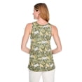 thumbnail image 3 of Iyla Women's Printed Drapey V-Neck Tank Top, 3 of 6