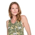 thumbnail image 4 of Iyla Women's Printed Drapey V-Neck Tank Top, 4 of 6