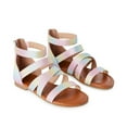 thumbnail image 2 of George Girls' Gladiator Sandals, 2 of 4