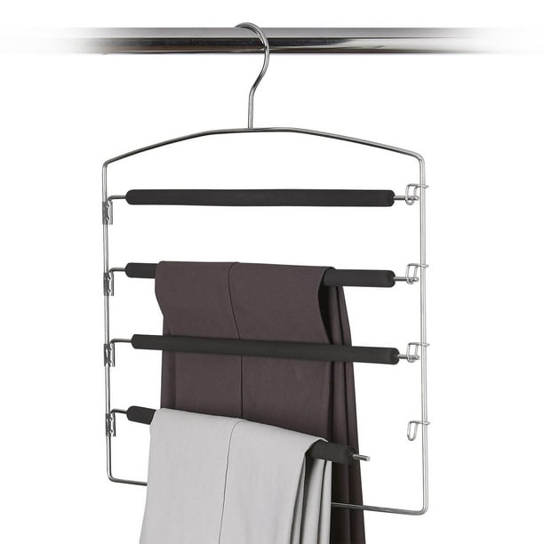 Heavy-Duty Add-On Metal Skirt Hangers with Clips, Multi Stackable Add on Metal  Hangers, Adjustable Clip Pants Hanger, Skirt Hanger with Clips, Chrome Hook,  Cascading Clip Hanger Jeans (3 Pack), Metal pants hanger