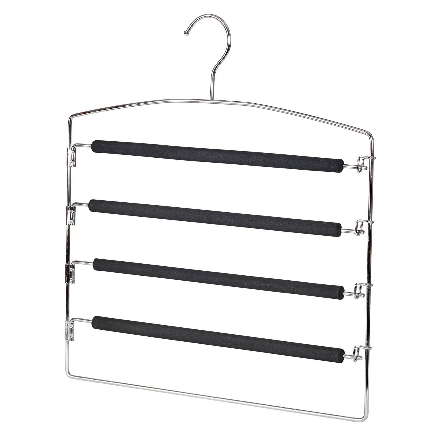 Pants Hangers  Open-Ended Metal Hangers, 4 Pants Hangers Black Non-Slip  Hangers for Pants, Slim Pants Hangers, Jean Hangers for Closet, Pant and  Skirt Hangers, Ganchos para Pantalones : : Home