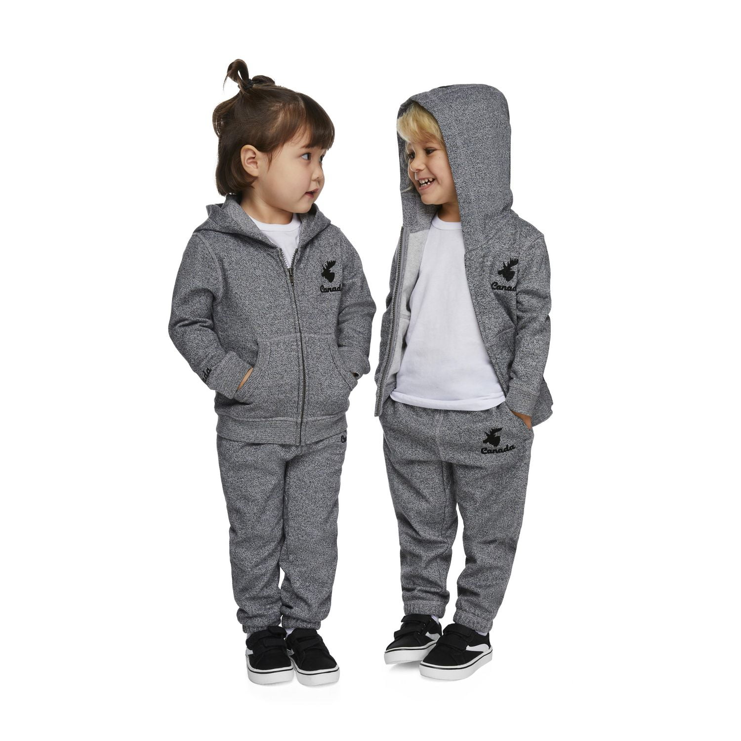 All In Motion Child Size 4 Gray Solid Hoodie - boys