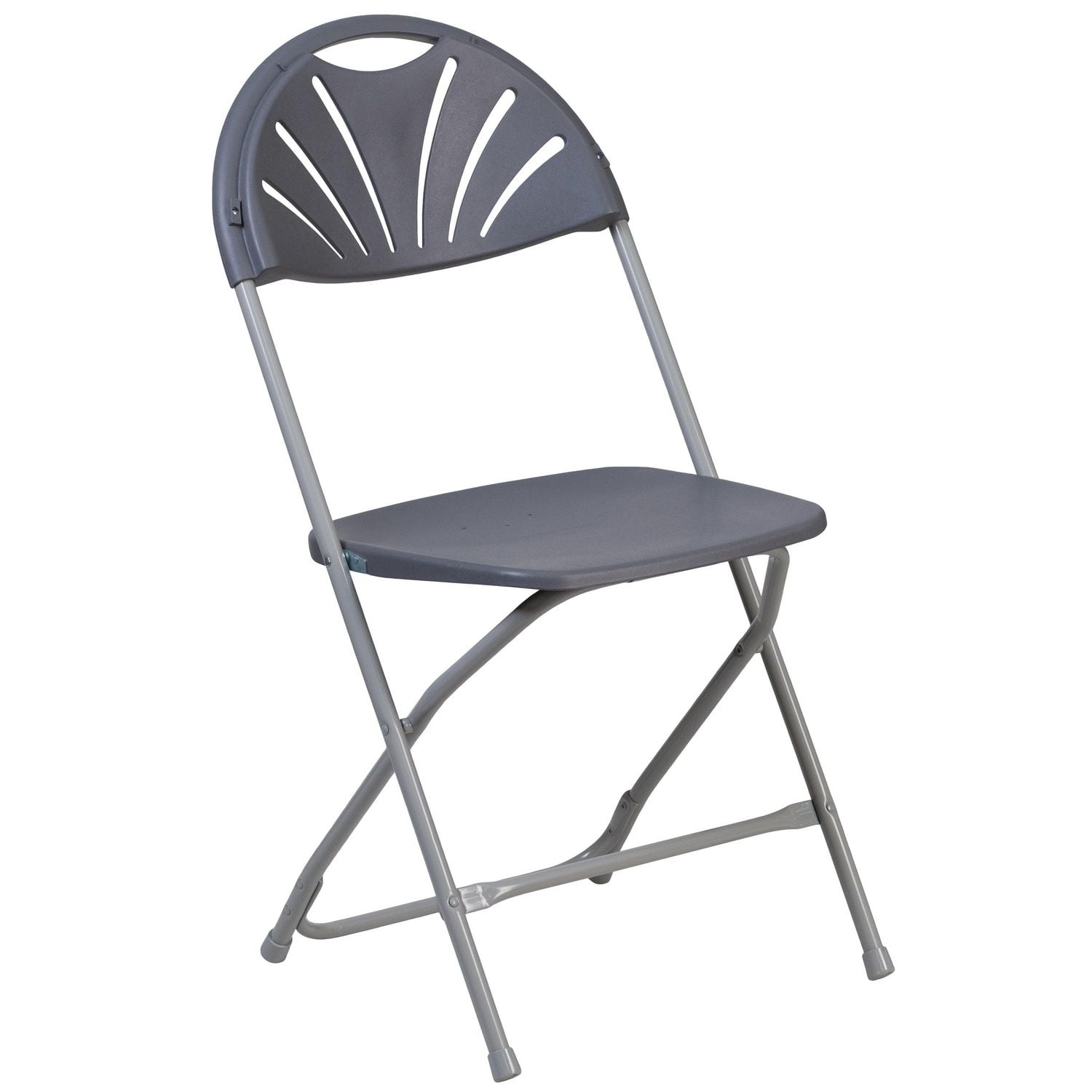 HERCULES Series 650 lb. Capacity Black Plastic Fan Back Folding Chair Walmart Canada