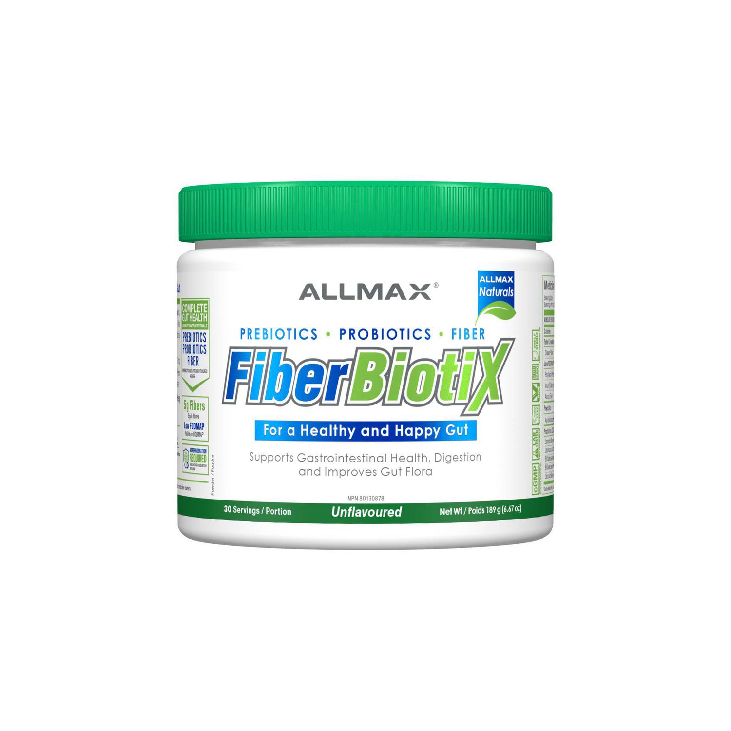 ALLMAX Naturals FiberBiotiX - Sans saveur - (189g)
