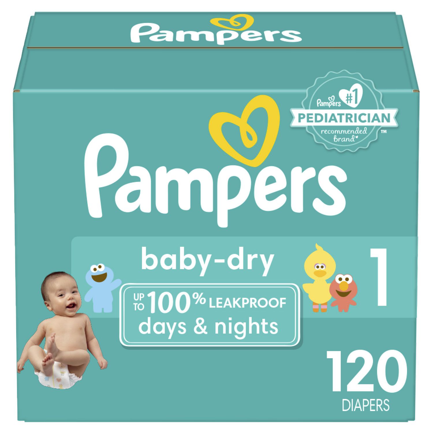 Pampers Baby Dry Nappy Pants Jumbo+ Pack Nappies Size 6, 14kg-19kg x54