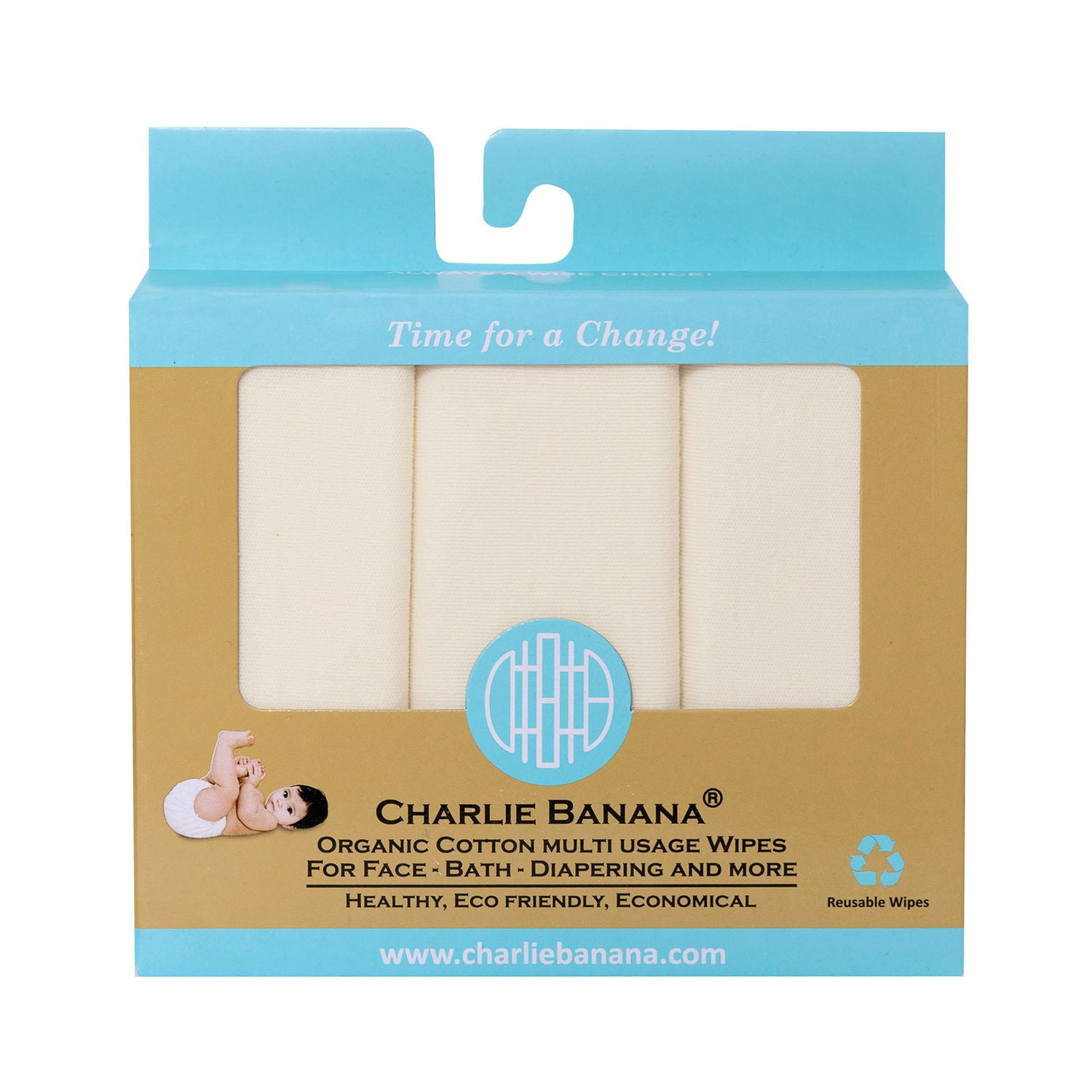 Charlie Banana 10 Organic Cotton Wipes Walmart Canada