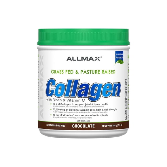 ALLMAX COLLAGÈNE (avec Biotine + Vitamine C) - Chocolat
