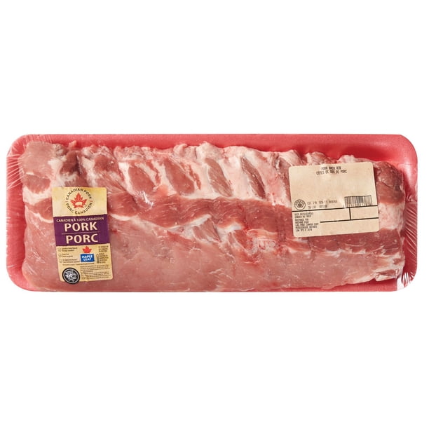 Pork Rib Weight Maple Leaf Pork Back Rib, Variable Weight, 2.20 - 2.60 kg - Walmart.ca