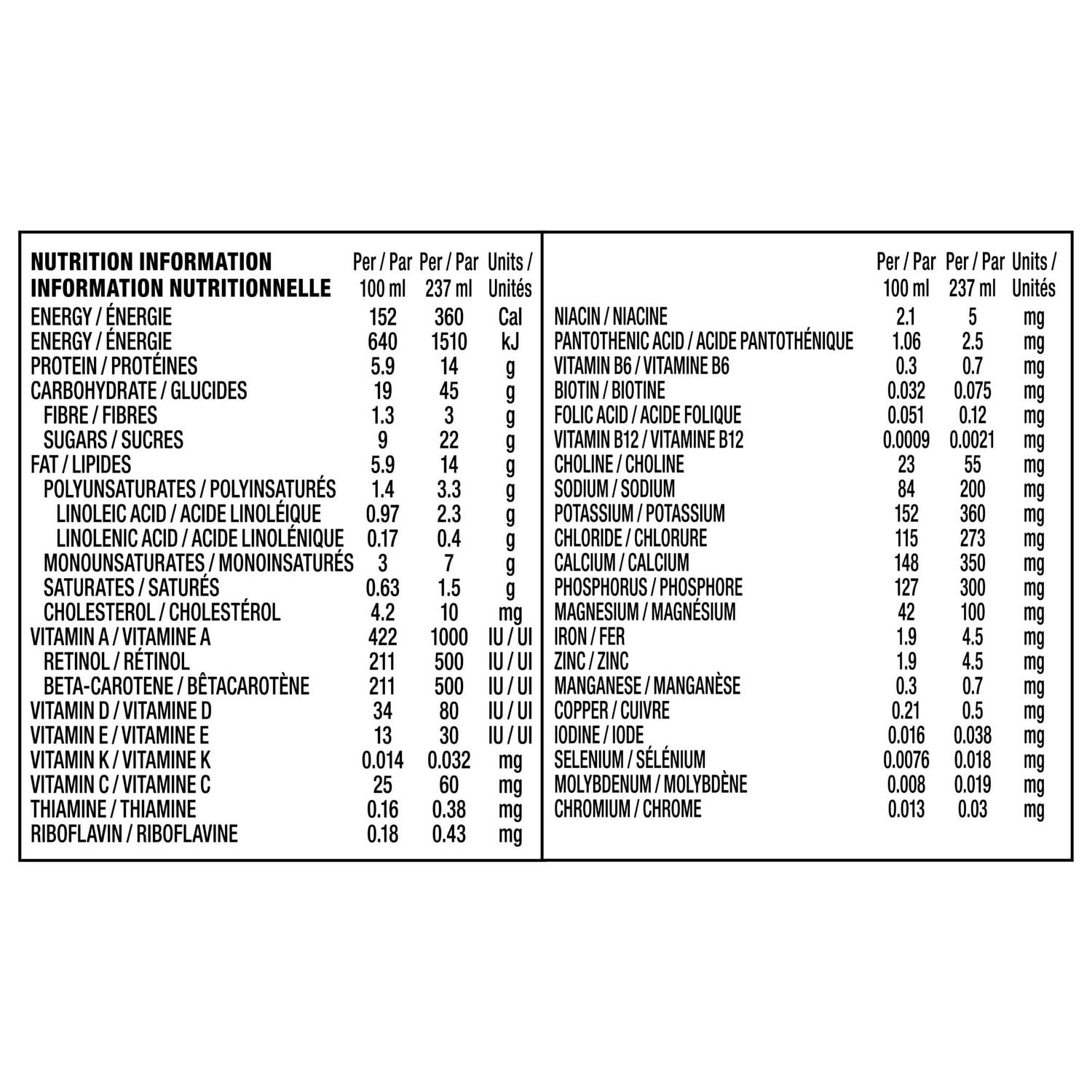 Boisson nutritionnelle complète BOOST PLUS – Fraise, 6 x 237 ml 6x237ML