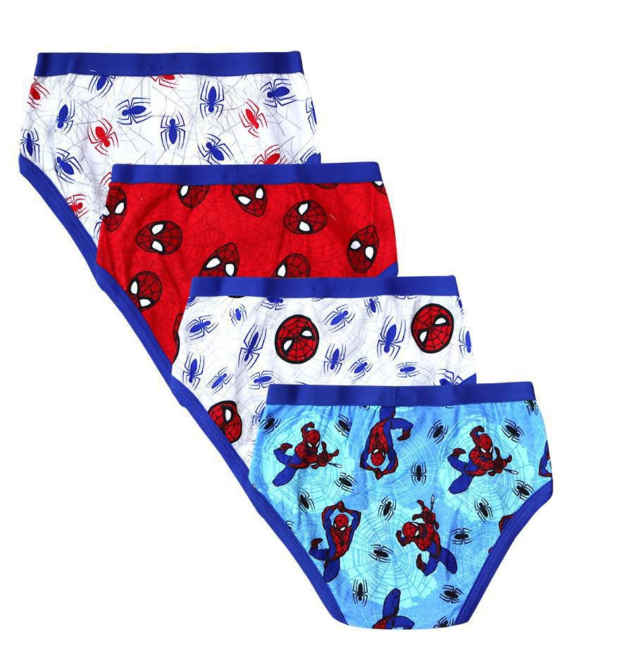 5pc Child Boys Girls Cartoon Spider-Man Shorts Kids Soft Cotton Boxer Briefs