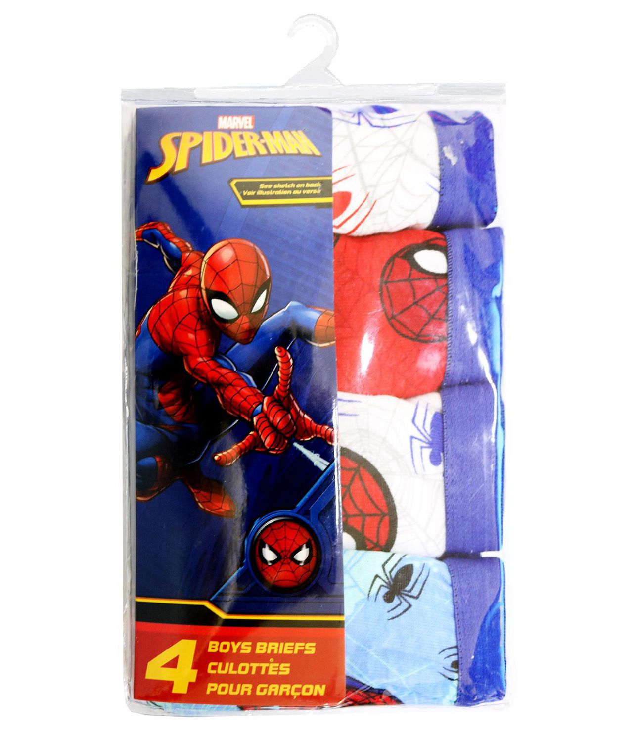 Marvel Slip Enfant Garcon Spiderman Pack de 5 sous-Vêtements Enfant Garcon