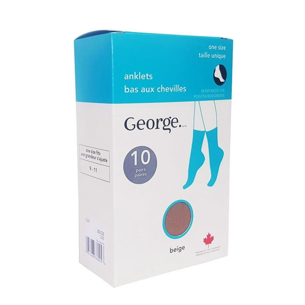 Socquettes de George pour dames pak. de 10 paires