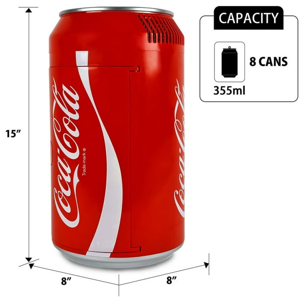 Coca-Cola 8 Can AC/DC Electric Mini Cooler 