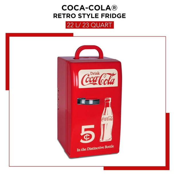 Coca-Cola Sprite Mini frigo vert portable, capacité de 6 canettes