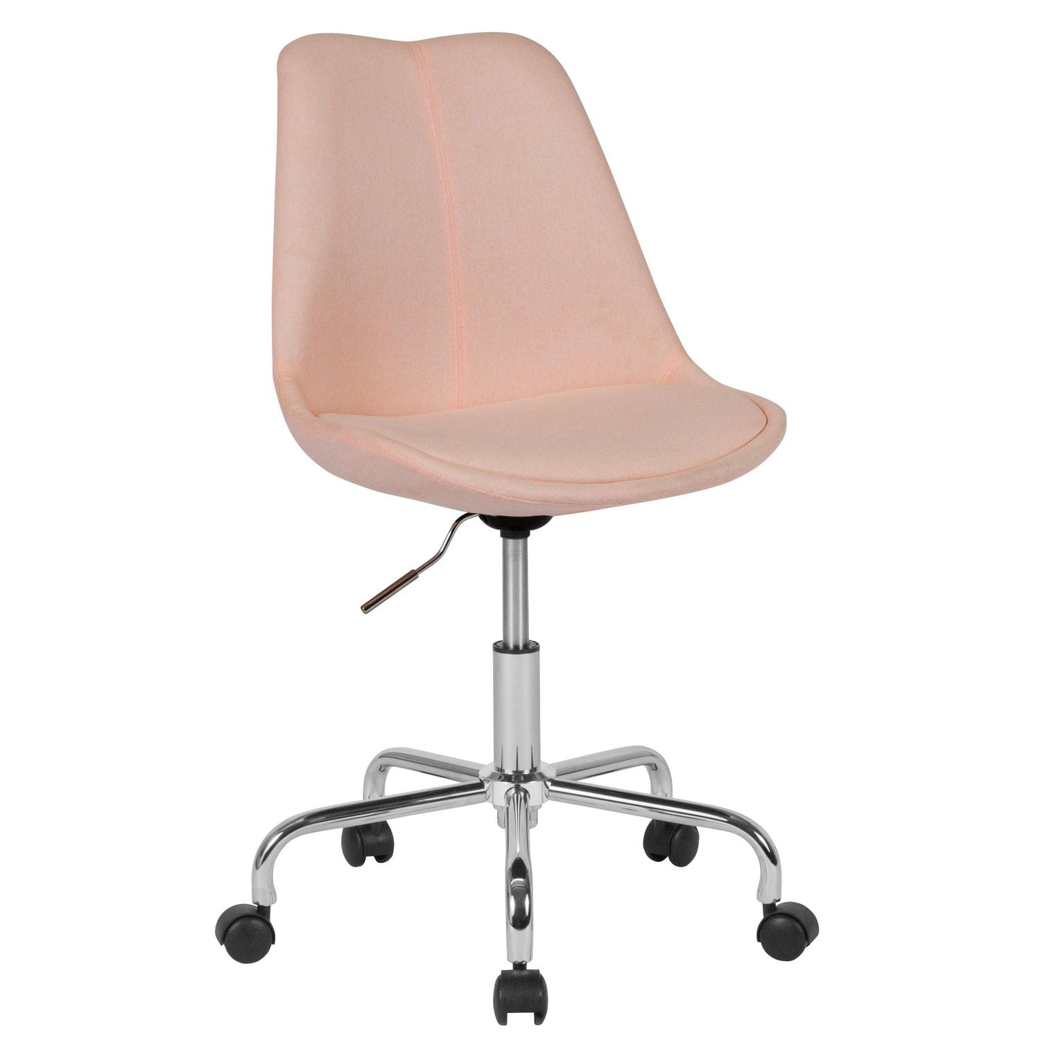 Aurora Series MidBack Pink Fabric Task Office Chair with Pneumatic